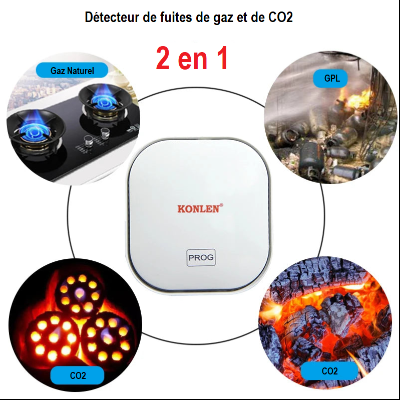 Tuya – détecteur de fuite de gaz CO Life, détecteur de monoxyde de carbone, WIFI, gpl, CH4 naturel, fuite de méthane, Combustible, capteur d'alarme de charbon, prise