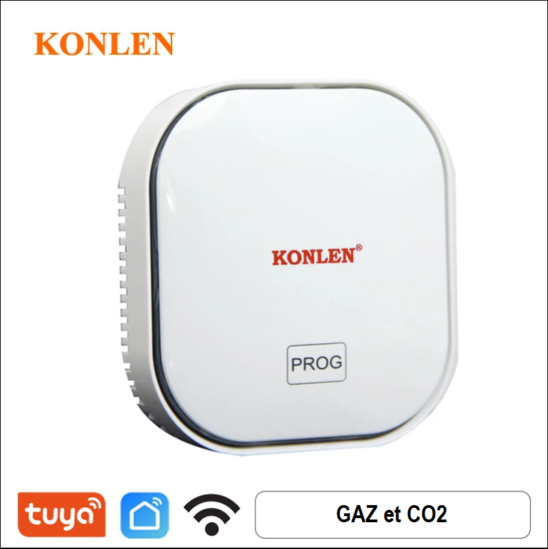 Tuya – détecteur de fuite de gaz CO Life, détecteur de monoxyde de carbone, WIFI, gpl, CH4 naturel, fuite de méthane, Combustible, capteur d'alarme de charbon, prise