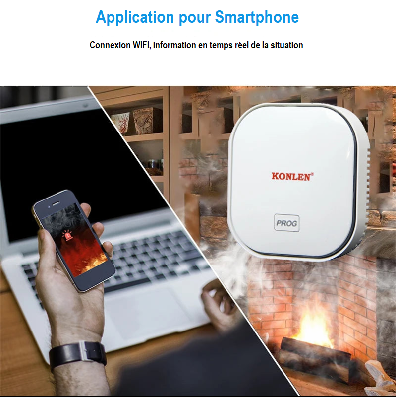 Tuya – détecteur de fuite de gaz CO Life, détecteur de monoxyde de carbone, WIFI, gpl, CH4 naturel, fuite de méthane, Combustible, capteur d'alarme de charbon, prise